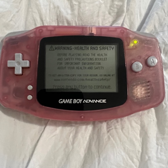 Translucent Pink Gameboy Advance with Case and 6 Games - Picture 2 of 7